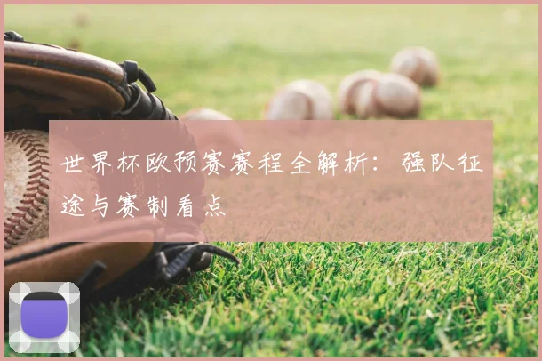 世界杯欧预赛赛程全解析:强队征途与赛制看点